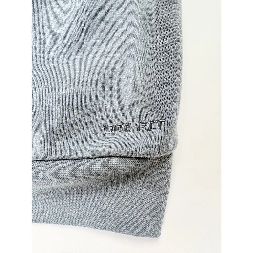 Nike Dri-FIT Training Hoodie FZ0969-010 Gray Medium NWT Tonal Swoosh Athleisure